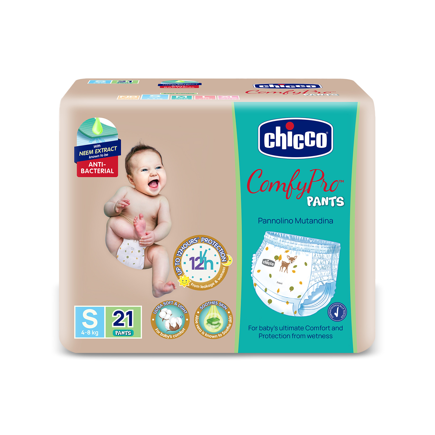 Chicco Comfypro Pants Small 21 Pc-21Piece